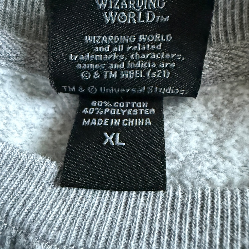 Harry Potter 'Slytherin' Pullover Gray Sweatshirt - XL - Picture 3 of 7